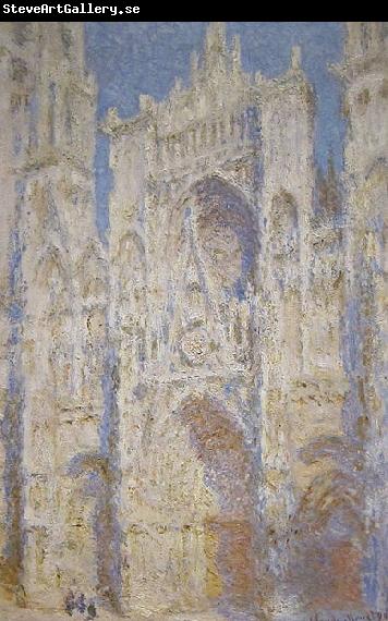 Claude Monet Rouen Cathedral West Facade Sunlight